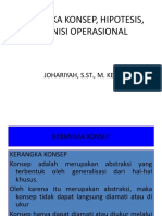 Kerangka Konsep, Hipotesis, Definisi Op