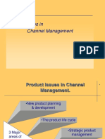Product issues in channel management