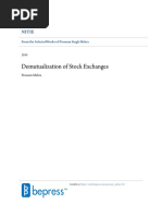 Demutualization of Stock Exchanges: Nitie