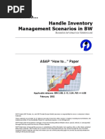 How To... Handle Inventory Management Scenarios in BW