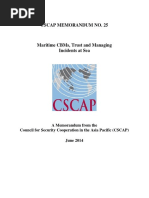 CSCAP Memorandum No.25 - Maritime CBMs, Trust and Managing Incidents at Sea