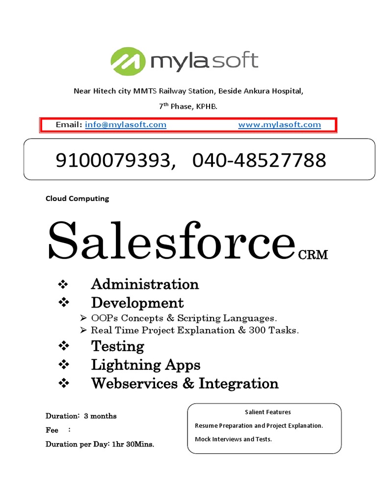 Salesforce Cloud Computing Training Program | PDF | Cloud Computing ...