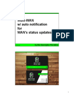 Multi-WAN W/ Auto Notification For WAN's Status Updates: by Mar Aeschyllus Flordeliza