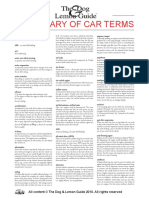 Dictionary of Car Terms