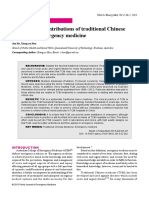 The Potential Contributions of Traditional Chinese Medicine To Emergency Medicine