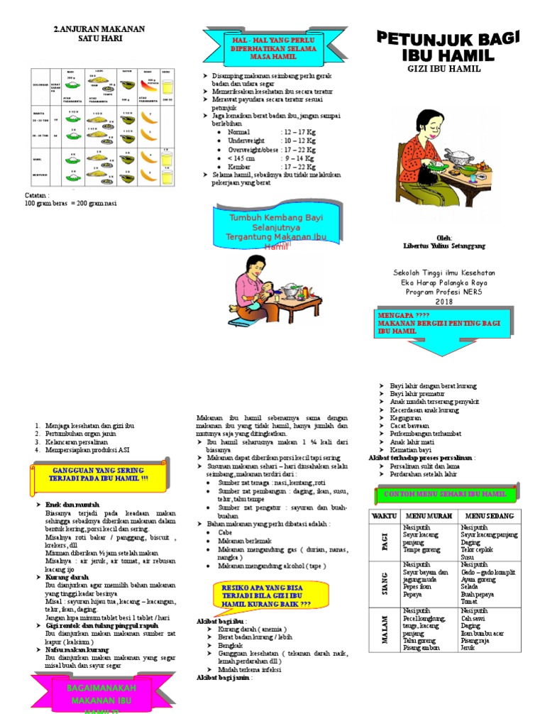 Leaflet Nutrisi Ibu Hamil