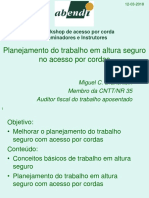 Apresentação Planejamento Do Trabalho Em Acesso por Cordas