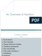 An Overview of Nutrition