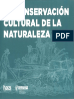 La Conservación Cultural de La Naturaleza