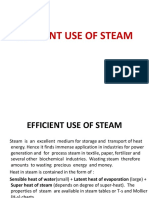 Efficient Use of Steam
