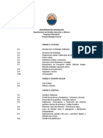 Temario de Biología General de la Universidad del Magdalena