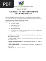 Guidelines For Project Submission Purvanchal.