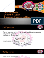 2 Gradient of A Scalar, Divergence of A Vector and Divergence Theorem