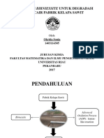 Pemanfaatan Birniessite Untuk Degradasi Limbah Cair Pabrik Kelapa