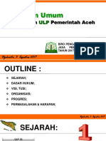 Gambaran Umum Kelembagaan Ro PBJ Aceh - 2017