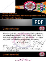6 Electric Potential and Relationship Between E and v — Maxwell’s Equation