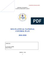 Multi Annual National Control Plan 2016-2020