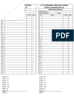 SVD Memoril English School Annual Exam Seat Plans