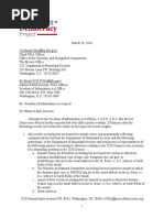 FOIA Request to DHS Regarding Inclusion of a Citizenship Question on the 2020 Census