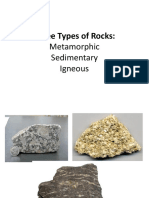 three types of rocks