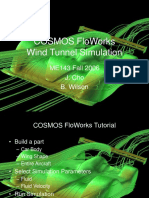 Cosmos Floworks Wind Tunnel Simulation: Me143 Fall 2006 J. Cho B. Wilson