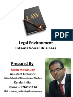 Legal Environment International Business