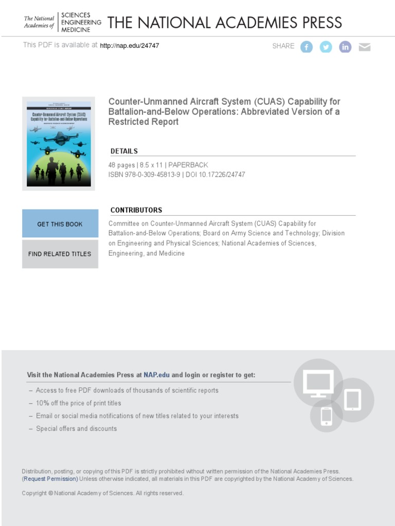 Counter-Unmanned Aircraft System (CUAS) Capability For Battalion-And ...