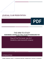 Journal Club Presentation: DR Waleed Ahmad