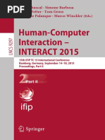 (Lecture Notes in Computer Science 9297) Julio Abascal, Simone Barbosa, Mirko Fetter, Tom Gross, Philippe Palanque, Marco Winckler (Eds.)-Human-Computer Interaction – INTERACT 2015_ 15th IFIP TC 13 In