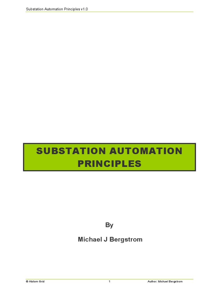 Modern Substation Automation Protection Systems | PDF | Electrical ...