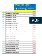 Catálogo Completo de Libros Medicina