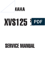 Yamaha XVS 125 00 Service Manual