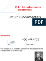 Esc201A: Introduction To Electronics: Circuit Fundamentals