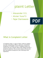 Complaint Letter