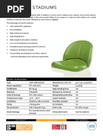 Seats For Stadiums: Product Technical Data