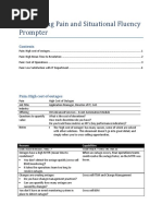 Quantifying Pain and Situational Fluency Prompter: Reasons Capabilities