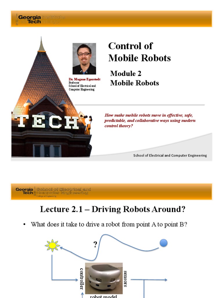 Control Strategies for Mobile Robots | PDF | Inertial Navigation System ...