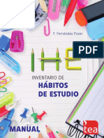 Test Hábitos de Estudio IHE-MANUAL-2014