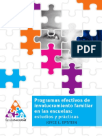 Programas Efectivos de Involucramiento Familiar en Las Escuelas-Joyce Epstein PDF