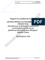 Rezumat Netehnicla Raport La Studiul de Evaluarea A Impactului Pentru Proiectul Dezafectare Si Demolare - Platf. Solventul Margina