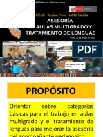 Aulas Multigrado y Tratamiento de Lenguas