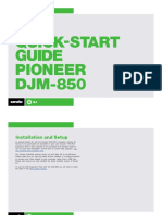 Quick-Start Guide Pioneer DJM-850