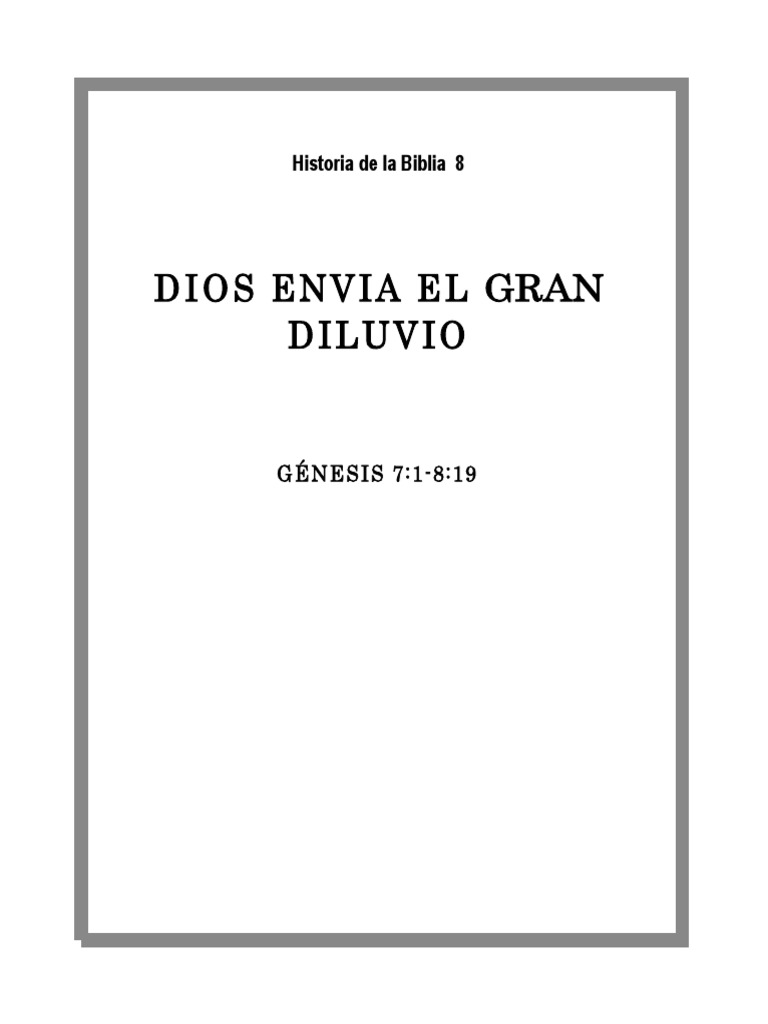 El Gran Diluvio en la Biblia | PDF | Arca de Noé | Mito de la inundación
