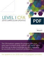 CFA Level1 2018 Curriculum Updates