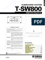 Yamaha Yst sw800 Subwoofer Service Manual PDF