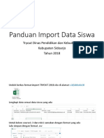 Panduan Import Data Siswa