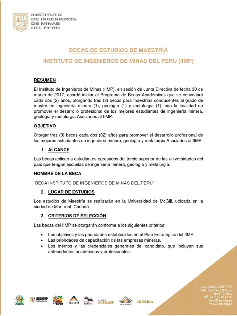 Iimp Bases Programa De Becas V03 Ingenieria Mineria