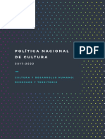 Politica Nacional Cultura 2017 2022