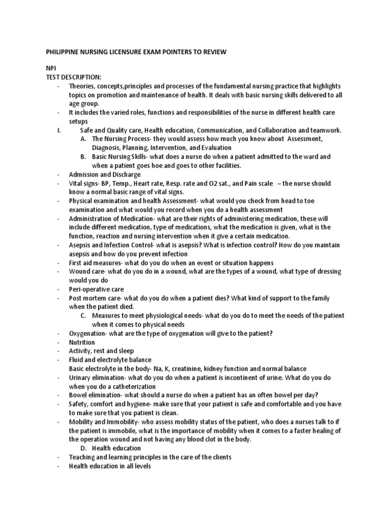 Philippine Nursing Licensure Exam Pointers to Review Nursing Childbirth