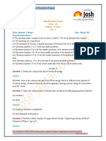 Cbse Class 9 Science Solved Practice Paper Set I